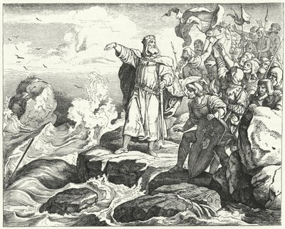 Otto I of Germany on the Shores of the North Sea by Ludwig Adrian Richter